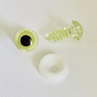Očko zelené 9 mm, bezpečnostné - pár